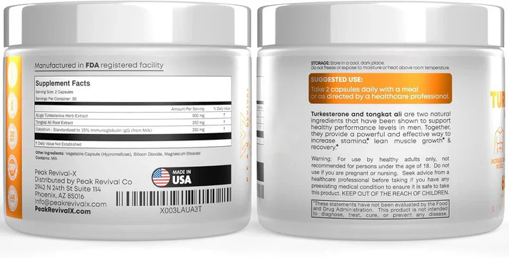 Turkesterone & Tongkat Ali - Testosterone Capsules